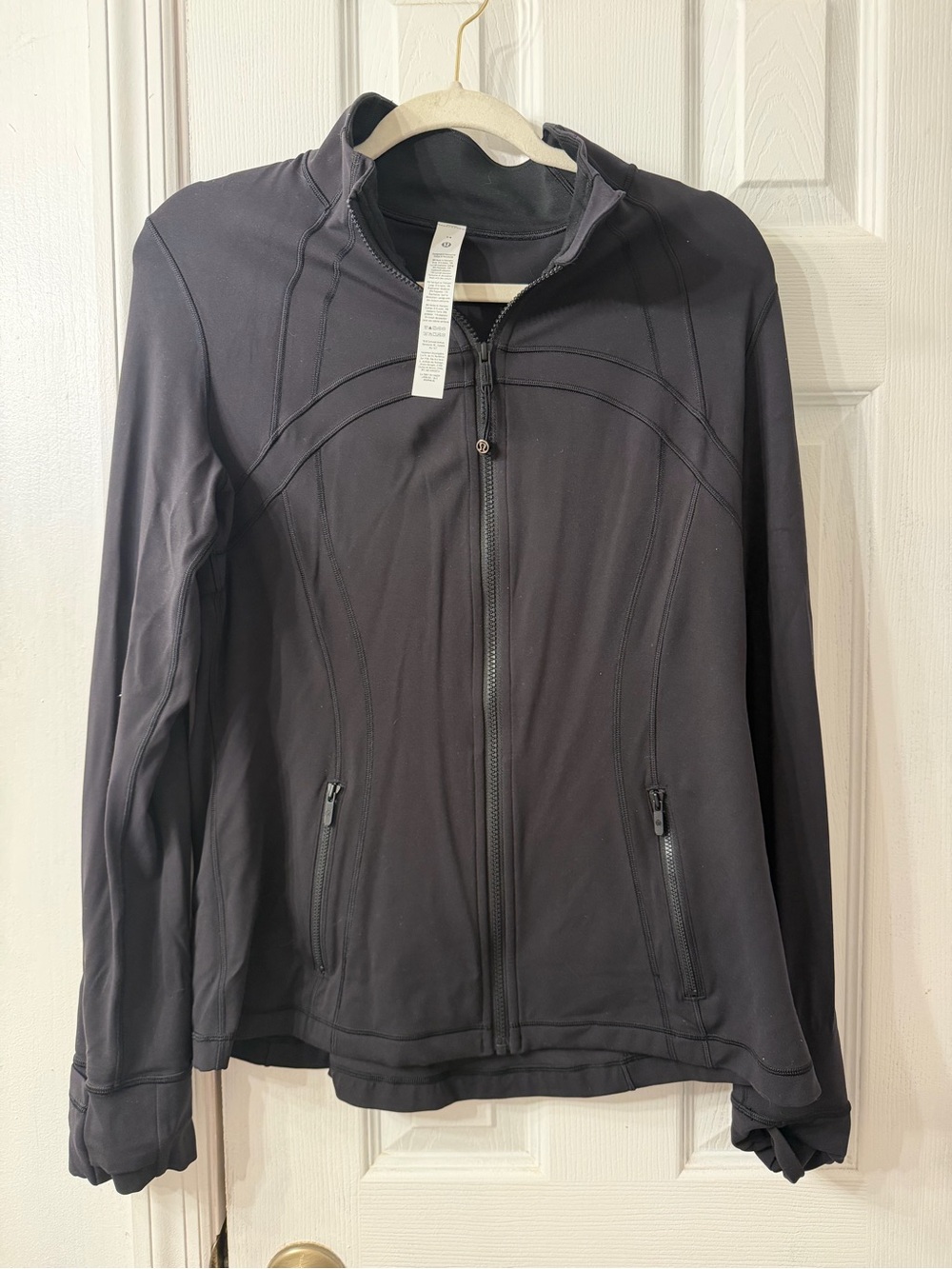 Lululemon Define Black Zip-Front Active Jacket Size 14